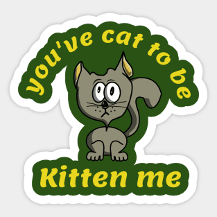 You've cat to be kitten me Sticker